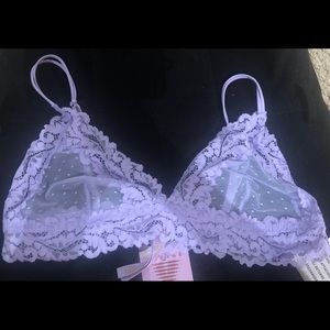 Floral Dot Lace Bralette